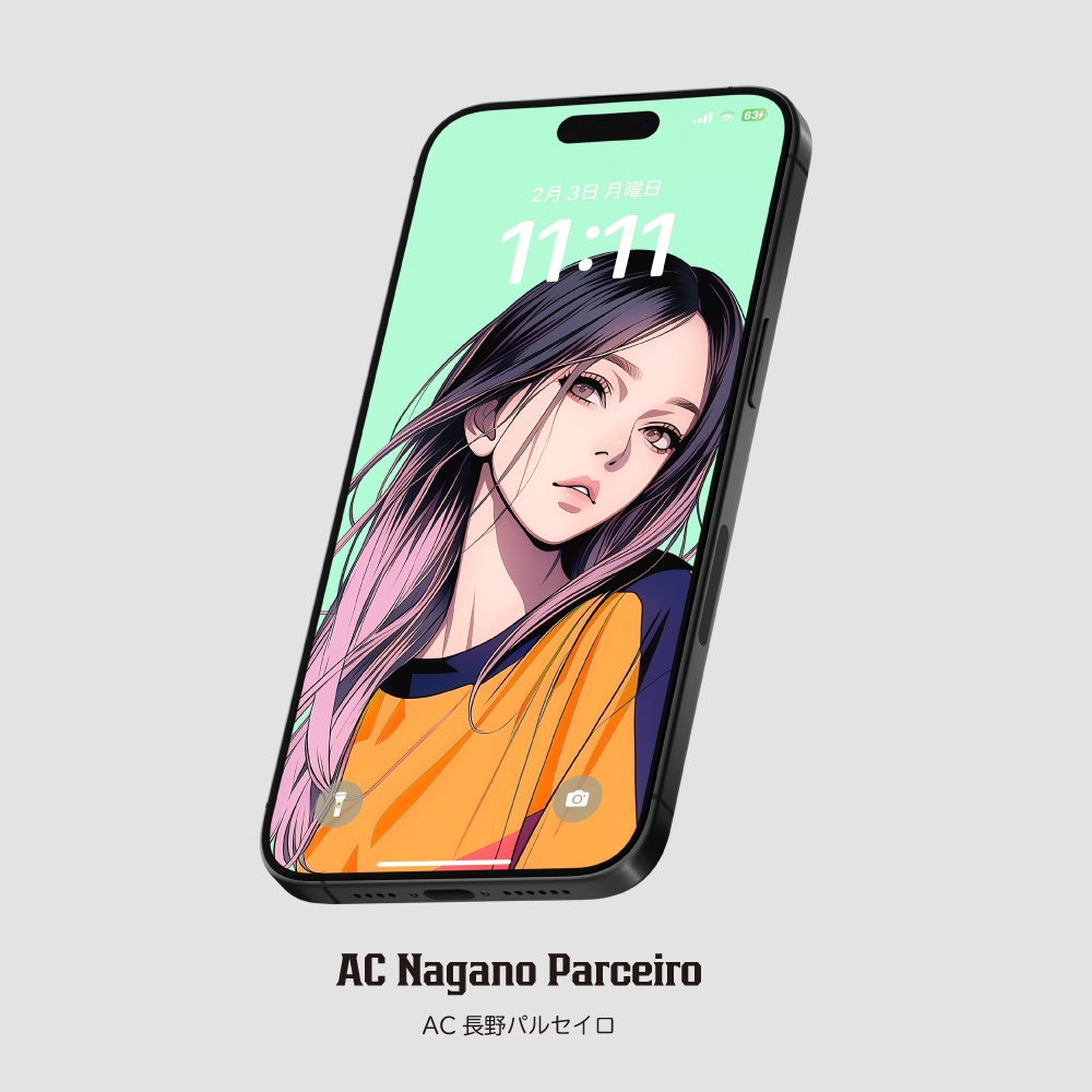 スマホ待受画像 🇯🇵Jリーグ⚽️サポーター女子 Ver.