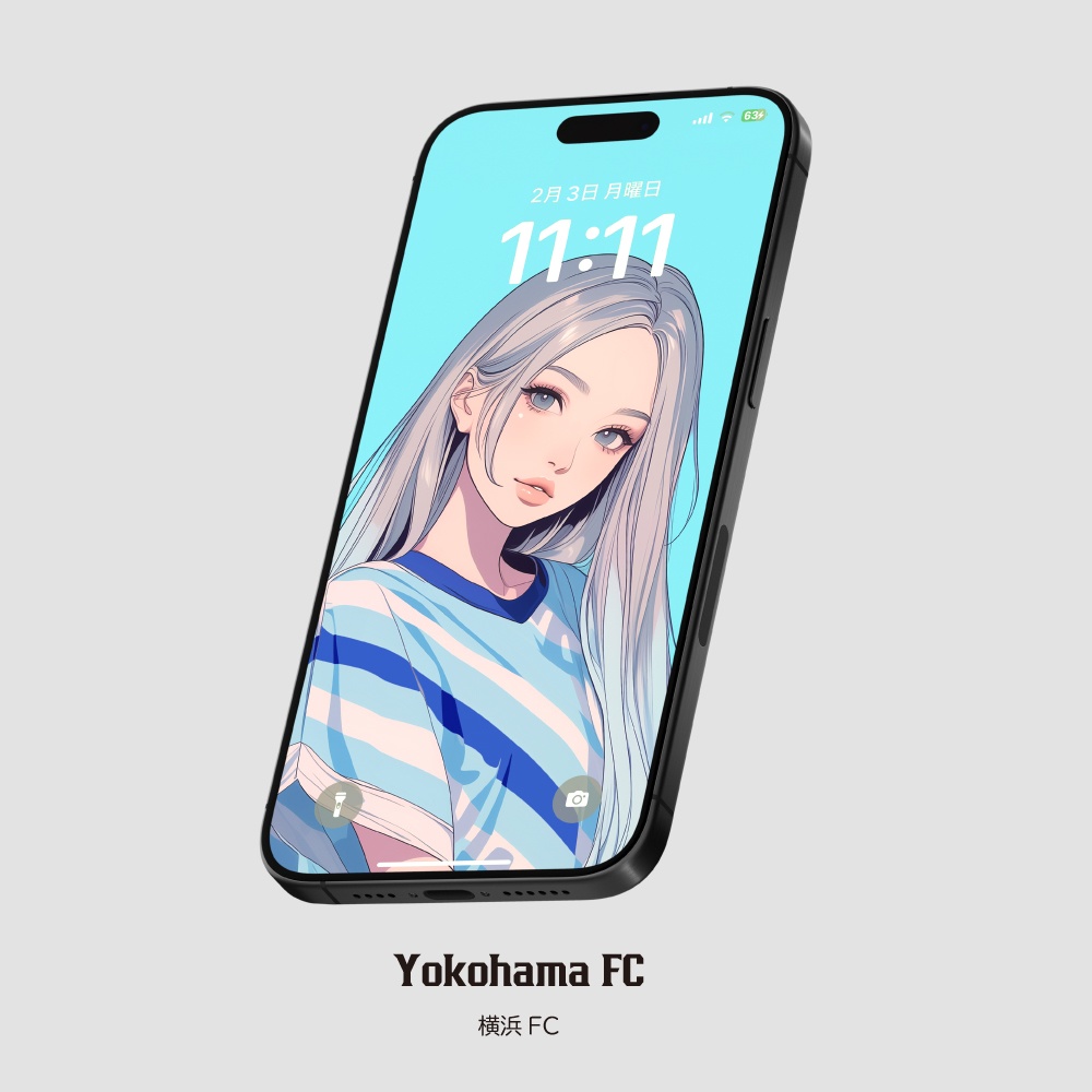 スマホ待受画像 🇯🇵Jリーグ⚽️サポーター女子 Ver.