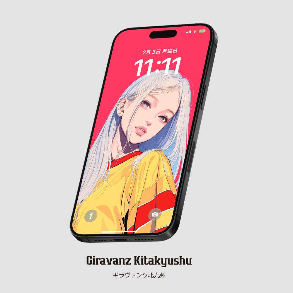 スマホ待受画像 🇯🇵Jリーグ⚽️サポーター女子 Ver.