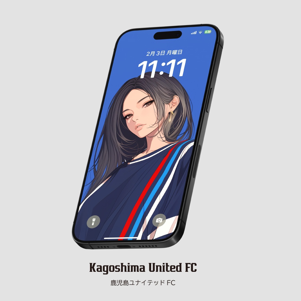 スマホ待受画像 🇯🇵Jリーグ⚽️サポーター女子 Ver.