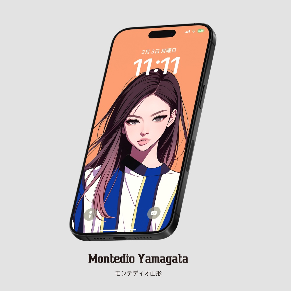 スマホ待受画像 🇯🇵Jリーグ⚽️サポーター女子 Ver.