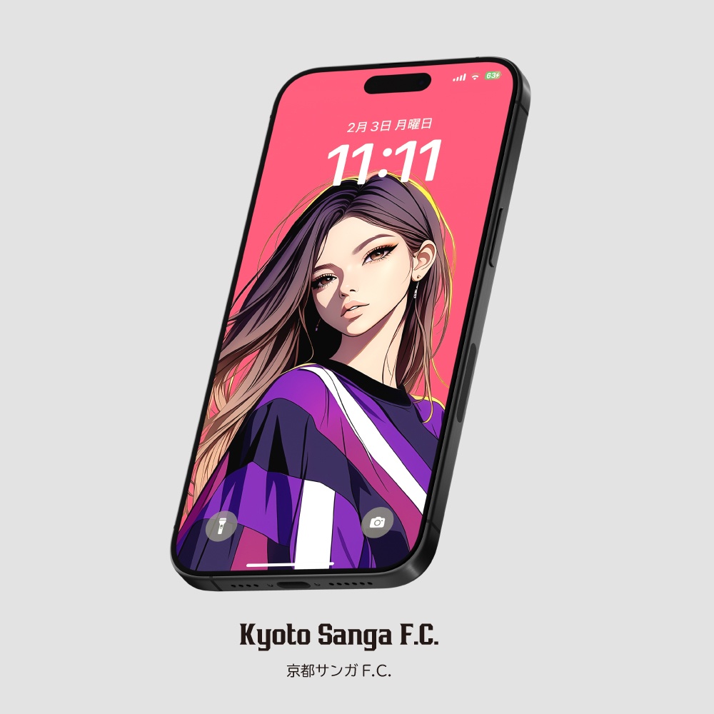 スマホ待受画像 🇯🇵Jリーグ⚽️サポーター女子 Ver.