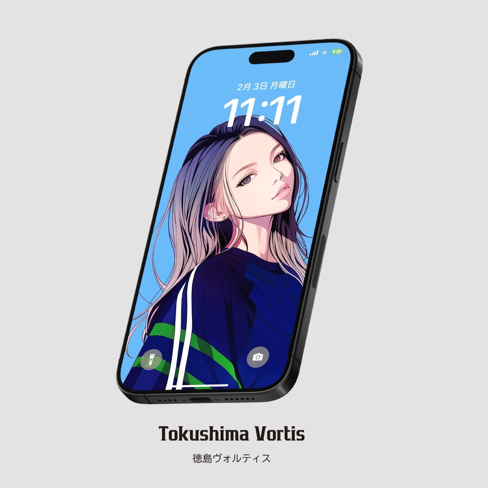 スマホ待受画像 🇯🇵Jリーグ⚽️サポーター女子 Ver.