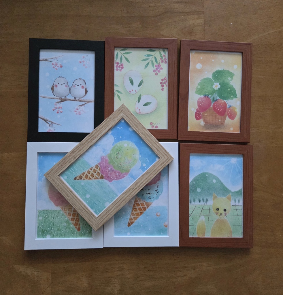 パステル画（はがきサイズ）