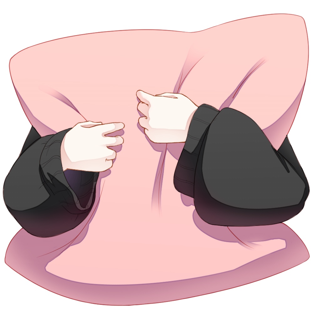 【商用利用可◎】クッションを抱く腕【Vtuber素材】