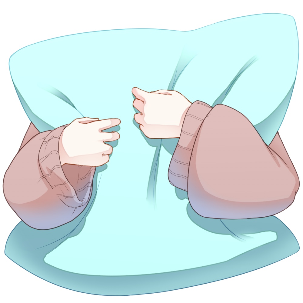 【商用利用可◎】クッションを抱く腕【Vtuber素材】