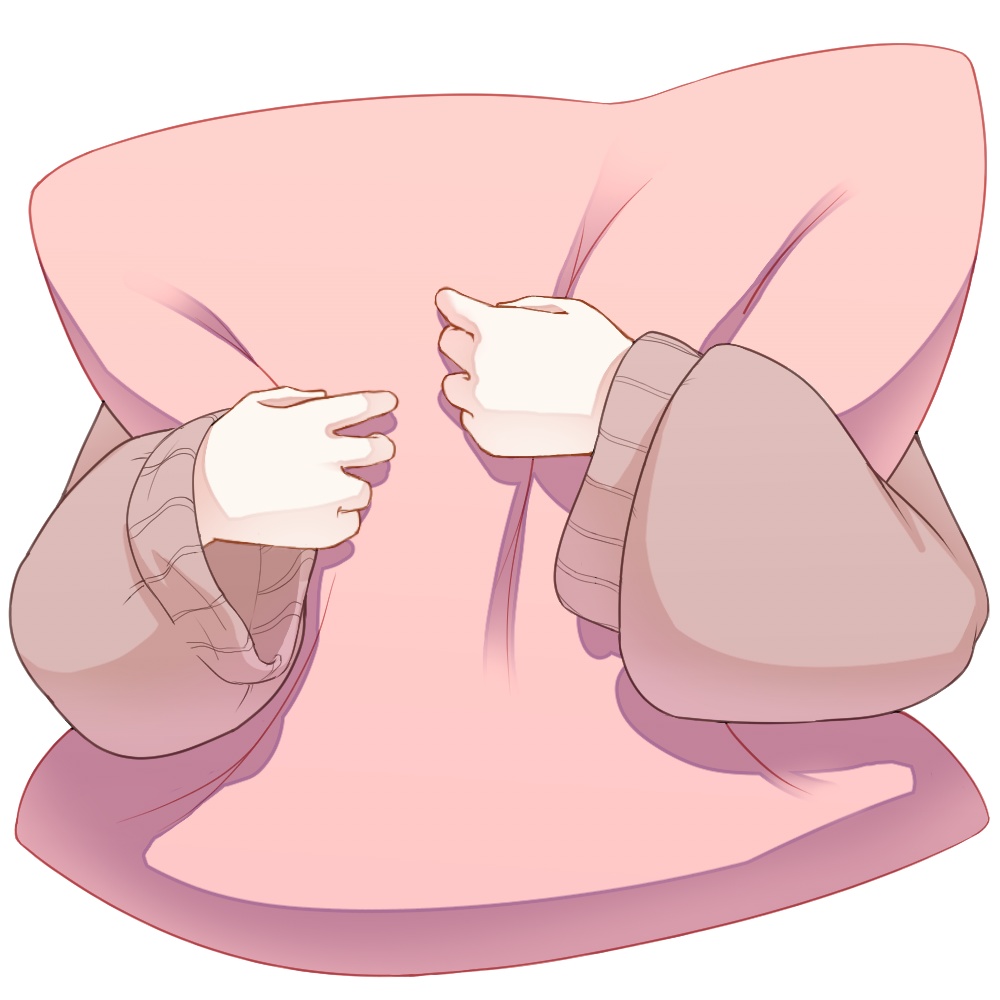 【商用利用可◎】クッションを抱く腕【Vtuber素材】