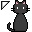 【配信利用可◎】かわいい黒猫のアニメーションマウスカーソル