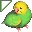 【配信利用可◎】セキセイインコのアニメーションマウスカーソル