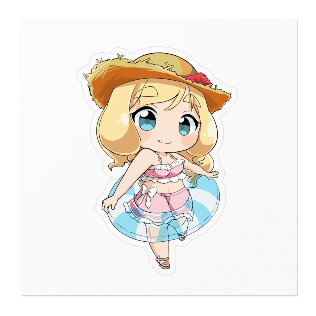 🌻夏めぐ - ステッカー - うきわver