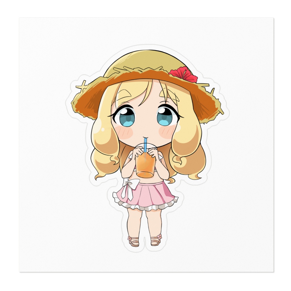 🌻夏めぐ - ステッカー - ドリンクver