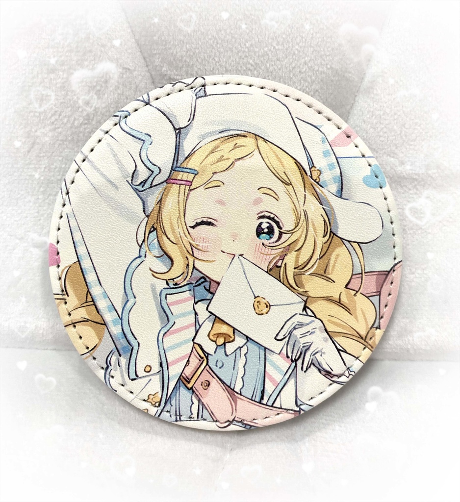 郵便屋さんレザーコースター