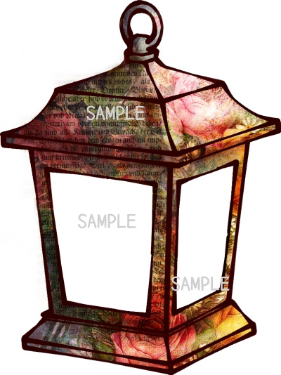 ランタン ランプ ジャンクジャーナル イラスト junkjournal