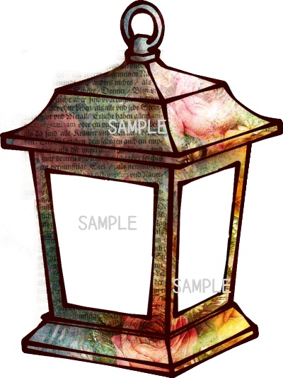 ランタン ランプ ジャンクジャーナル イラスト junkjournal