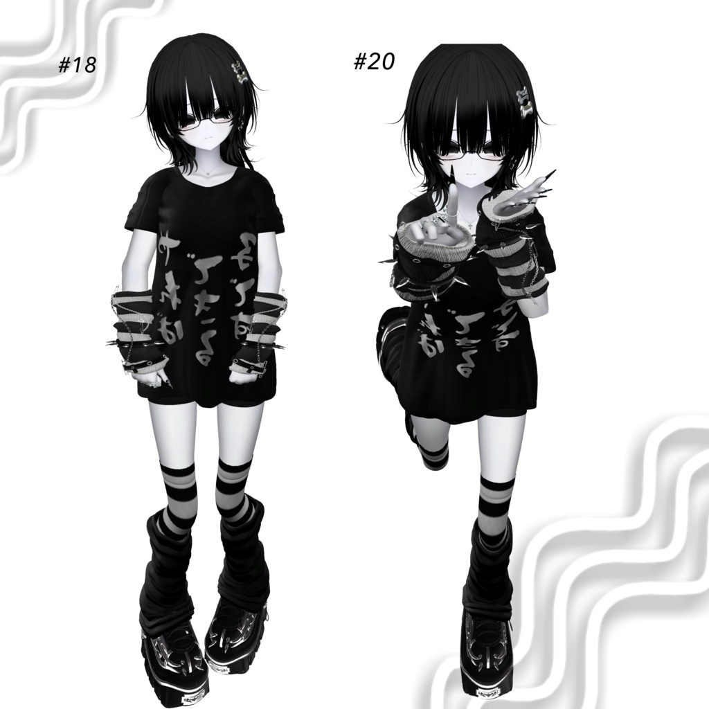 【無料版有】coaneco-pose ฅ 20個 ฅ