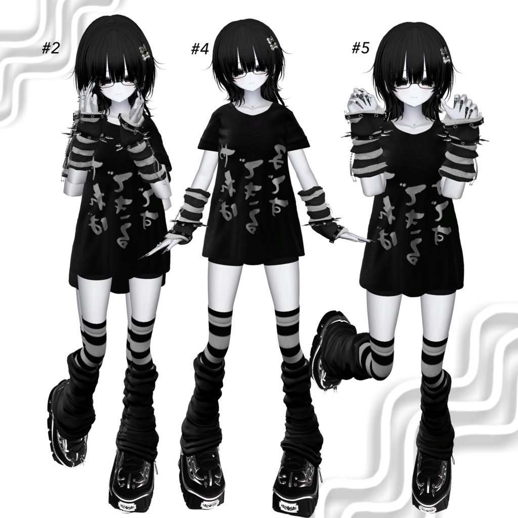 【無料版有】coaneco-pose ฅ 20個 ฅ