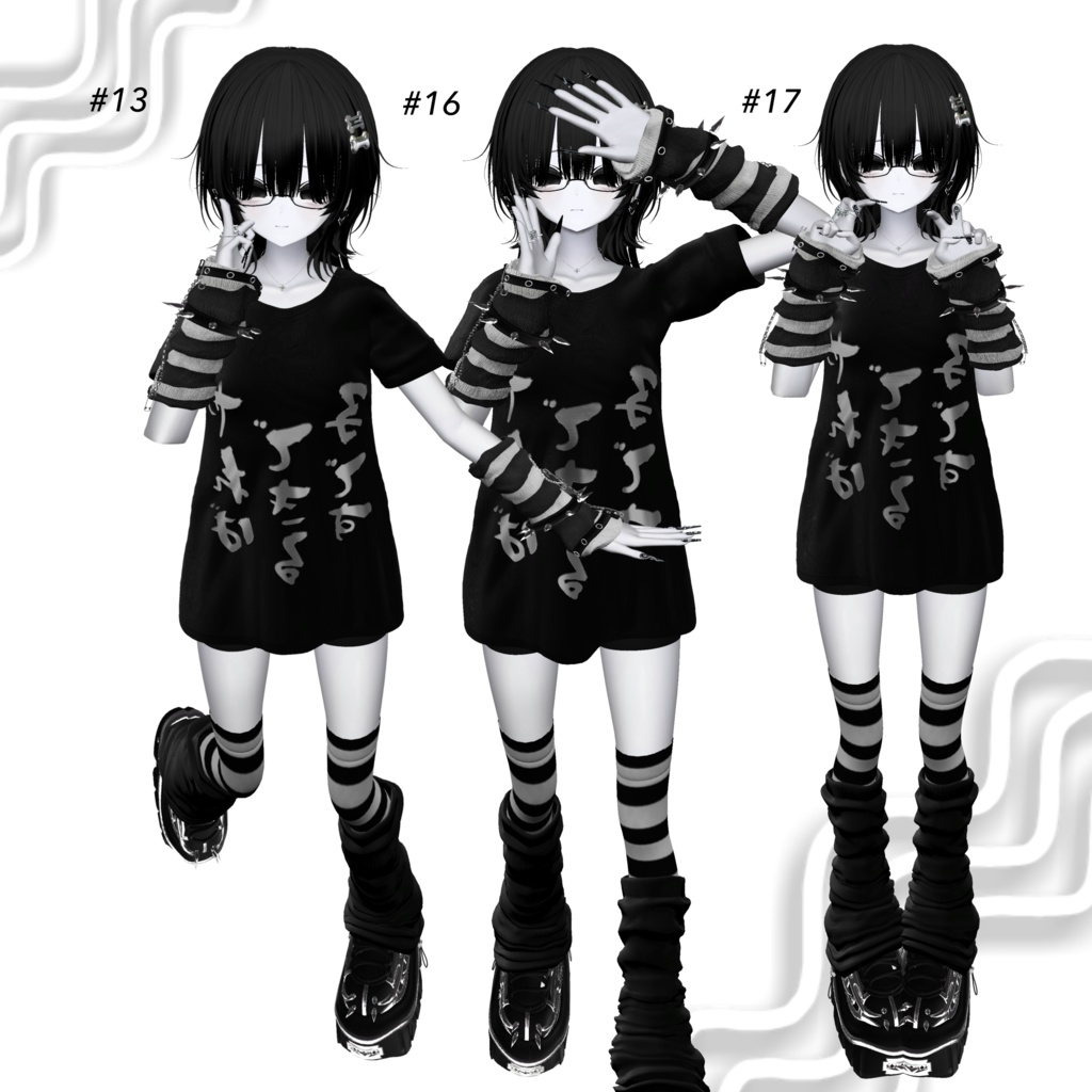 【無料版有】coaneco-pose ฅ 20個 ฅ