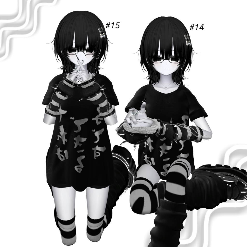 【無料版有】coaneco-pose ฅ 20個 ฅ