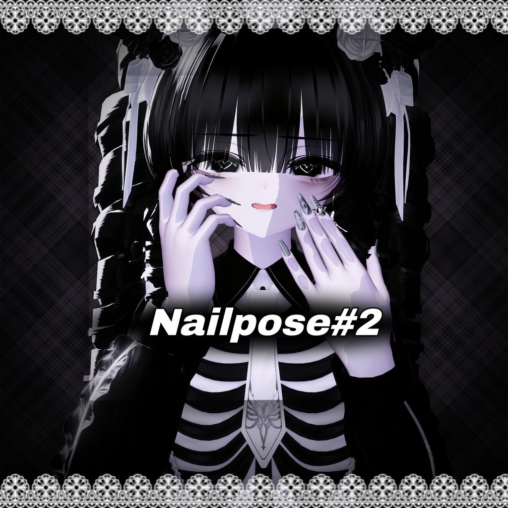 ✨OnecoinSale 中✨【ネイルポーズ】coaneco-nailpose#2 ฅ10個 ฅ