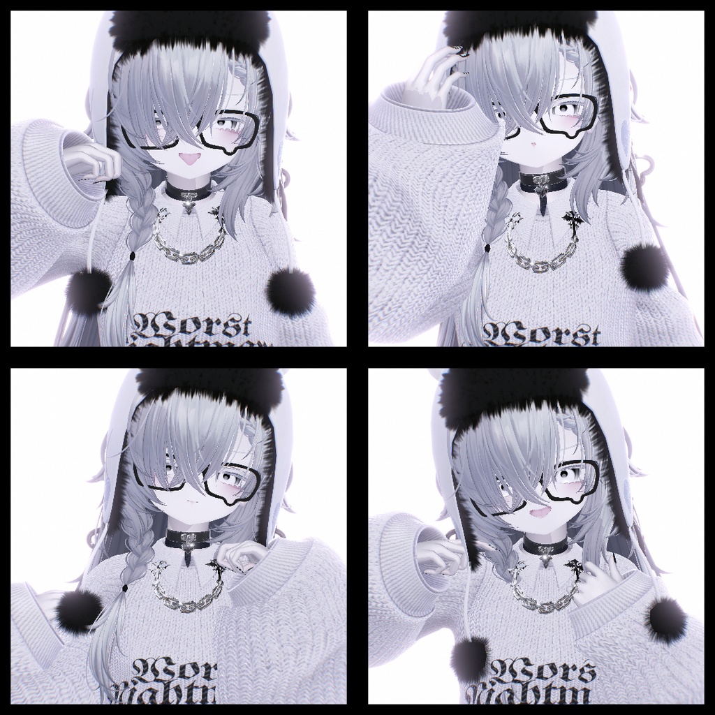 【サムネイルポーズ】coneco-thumbnailpose#2 ฅ 20個 ฅ