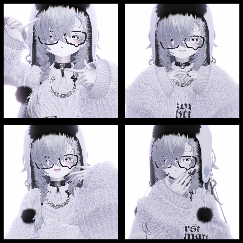 【サムネイルポーズ】coneco-thumbnailpose#2 ฅ 20個 ฅ