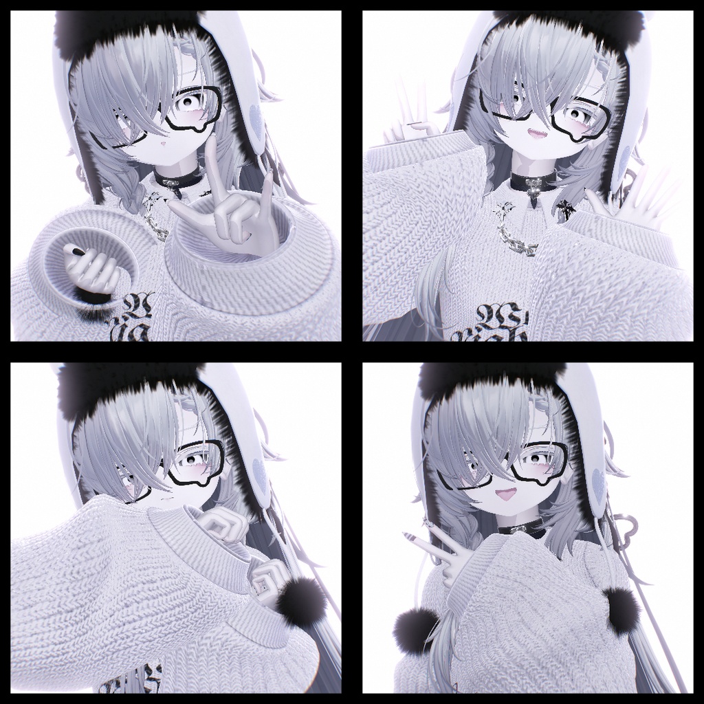 【サムネイルポーズ】coneco-thumbnailpose#2 ฅ 20個 ฅ