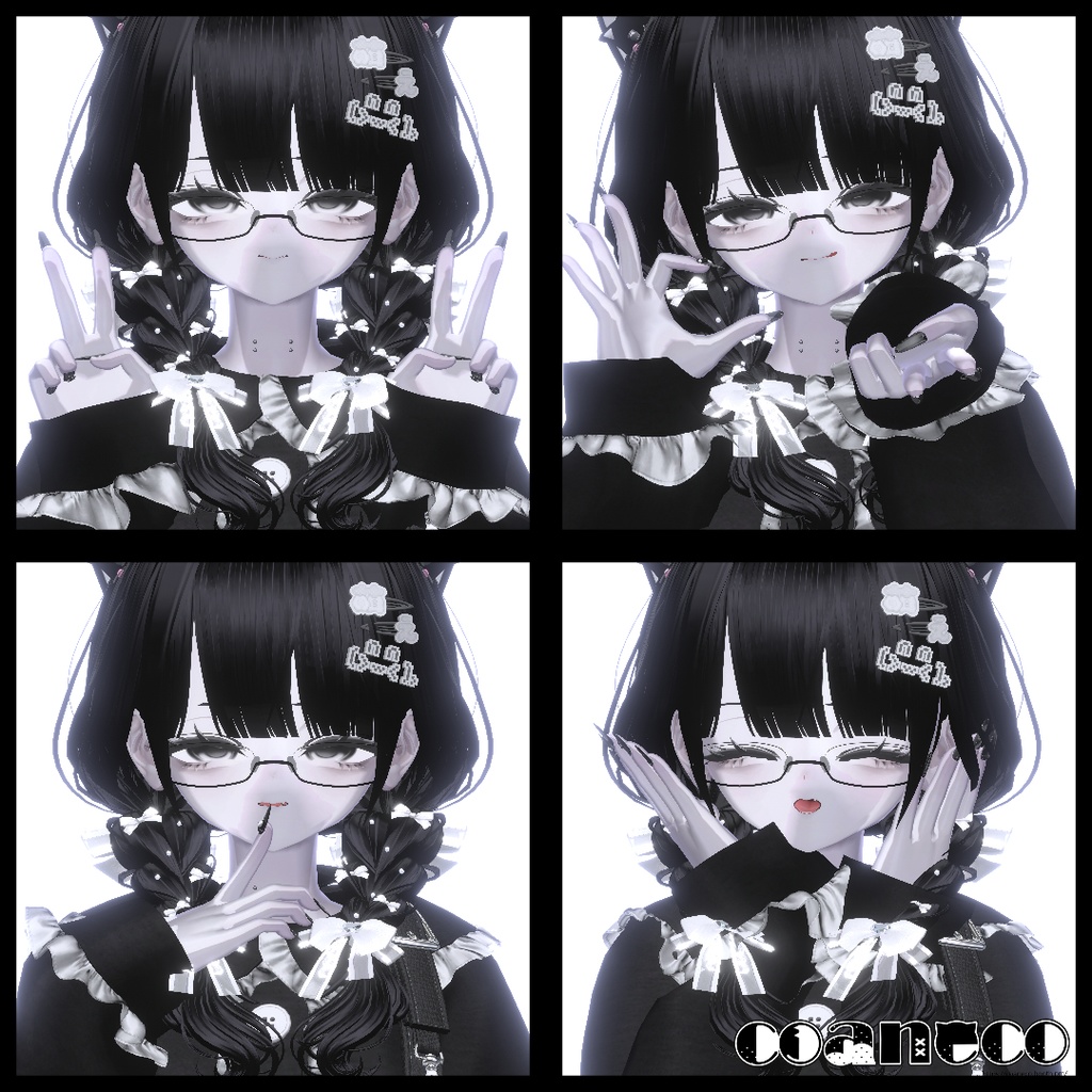 【サムネイルポーズ】coneco-thumbnailpose#3 ฅ 20set ฅ