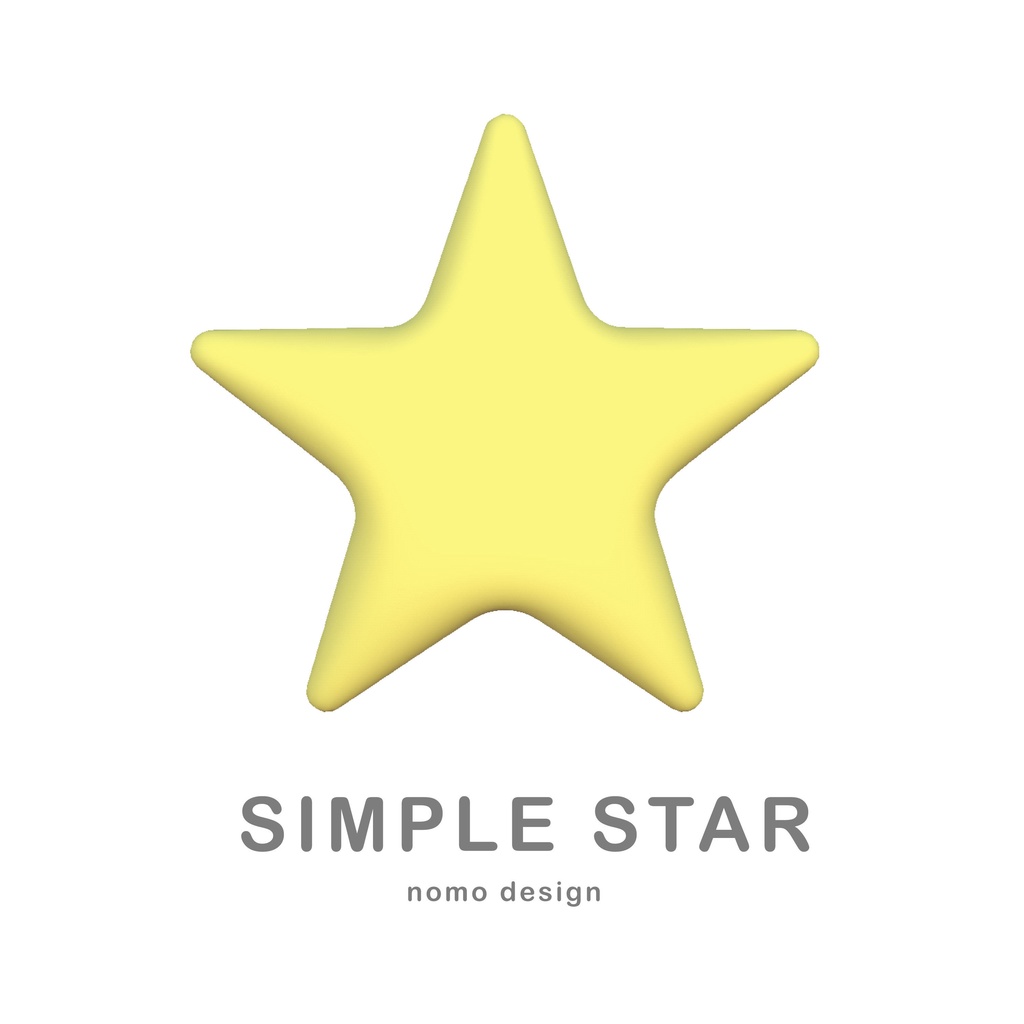 【3Dモデル】SIMPLE STAR⭐️｜GLB形式