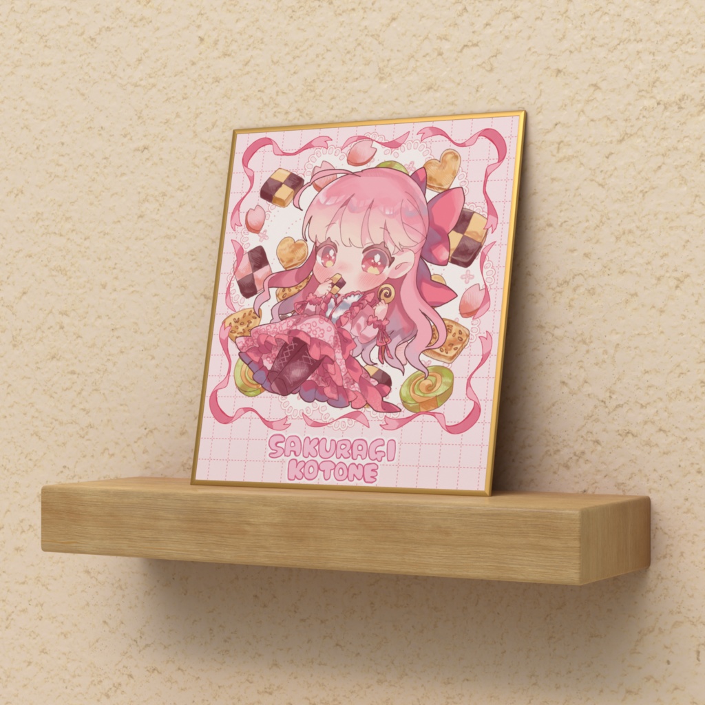 桜城こと音 ミニ色紙 2026誕生日記念