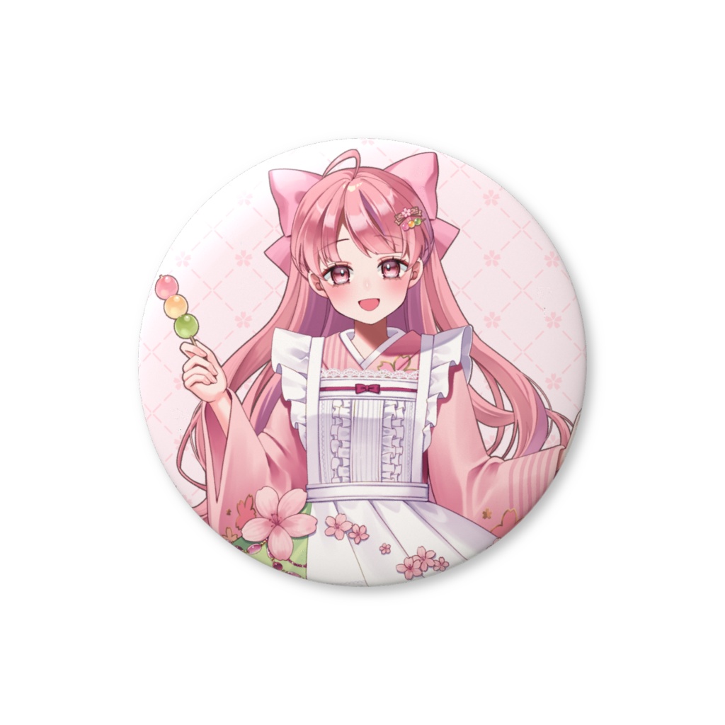桜城こと音 お花見喫茶店 缶バッジ