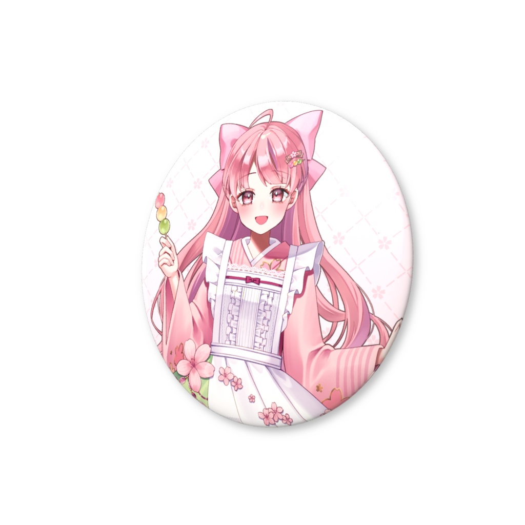 桜城こと音 お花見喫茶店 缶バッジ