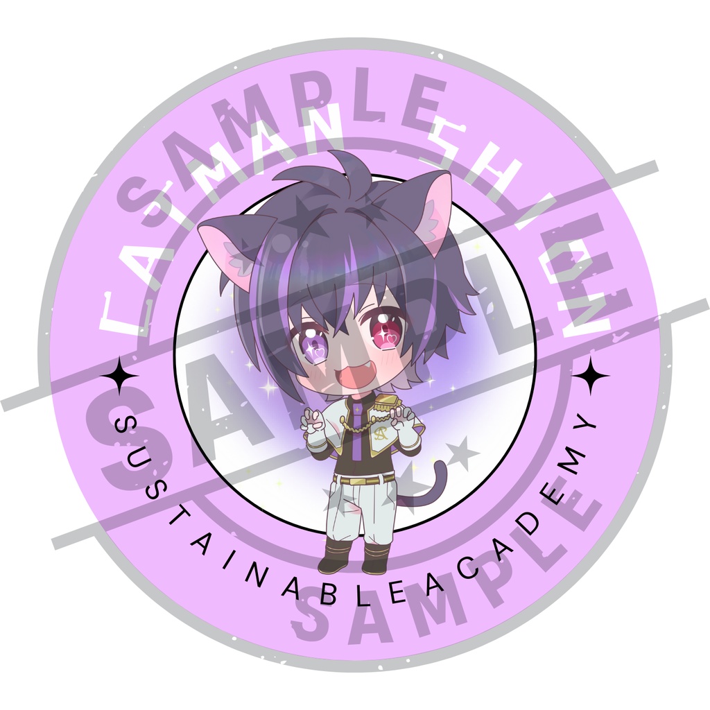 『さすてな学園』缶バッジセット 5種【ミミクリアプリ&公式サイトOPEN記念】