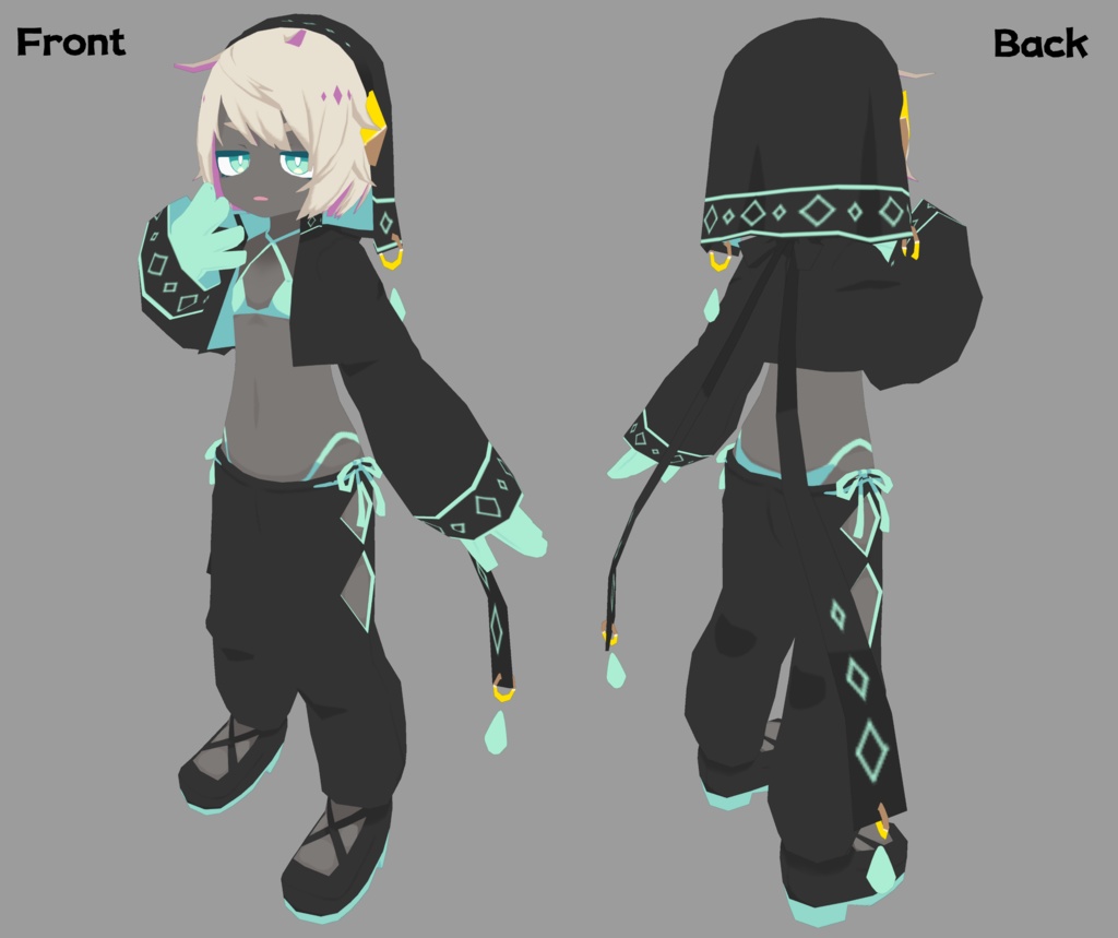 【サポート終了】ガムラン【3Dモデル/オリジナルキャラクター】