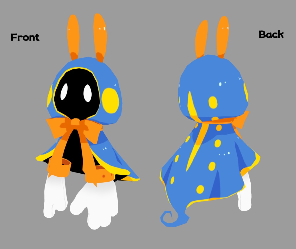 【サポート終了】ウミウシ妖精【3Dモデル/オリジナルキャラクター】