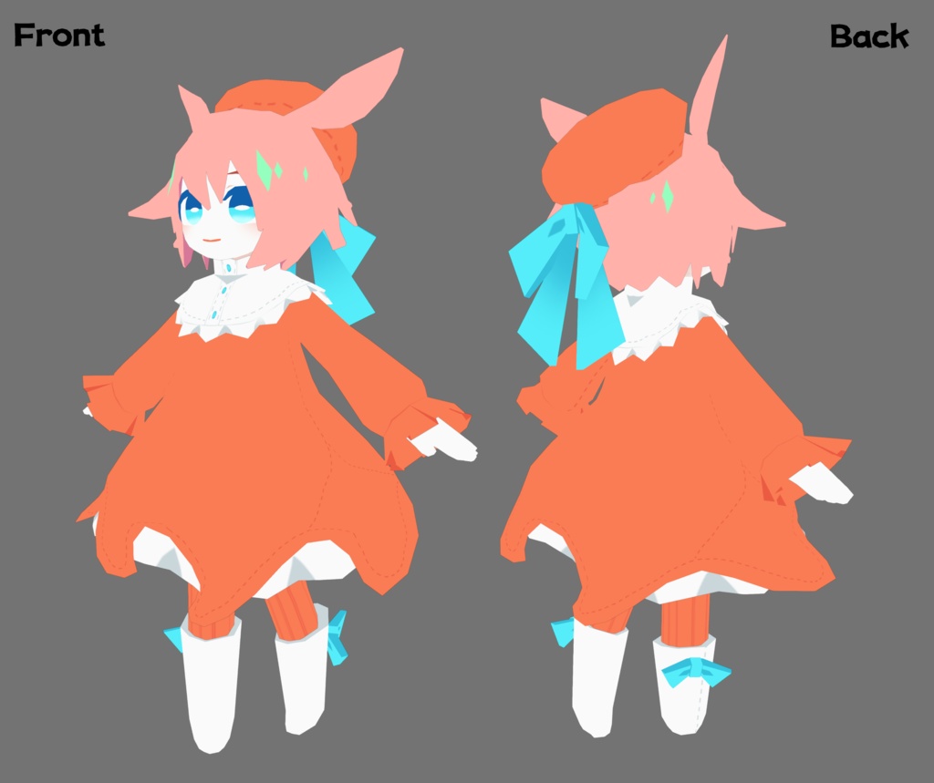 【サポート終了】メンダコのパンケーキちゃん【3Dモデル/オリジナルキャラクター】