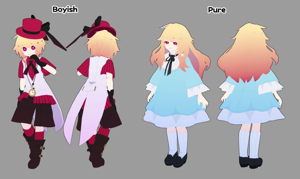 【サポート終了】人造アリス【3Dモデル/オリジナルキャラクター】