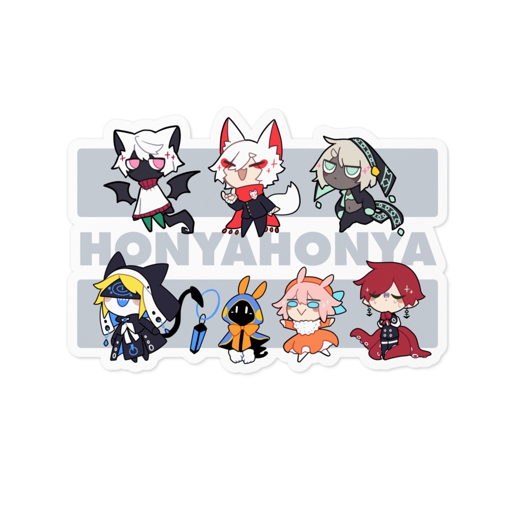 みんなたちステッカー【基底現実グッズ】