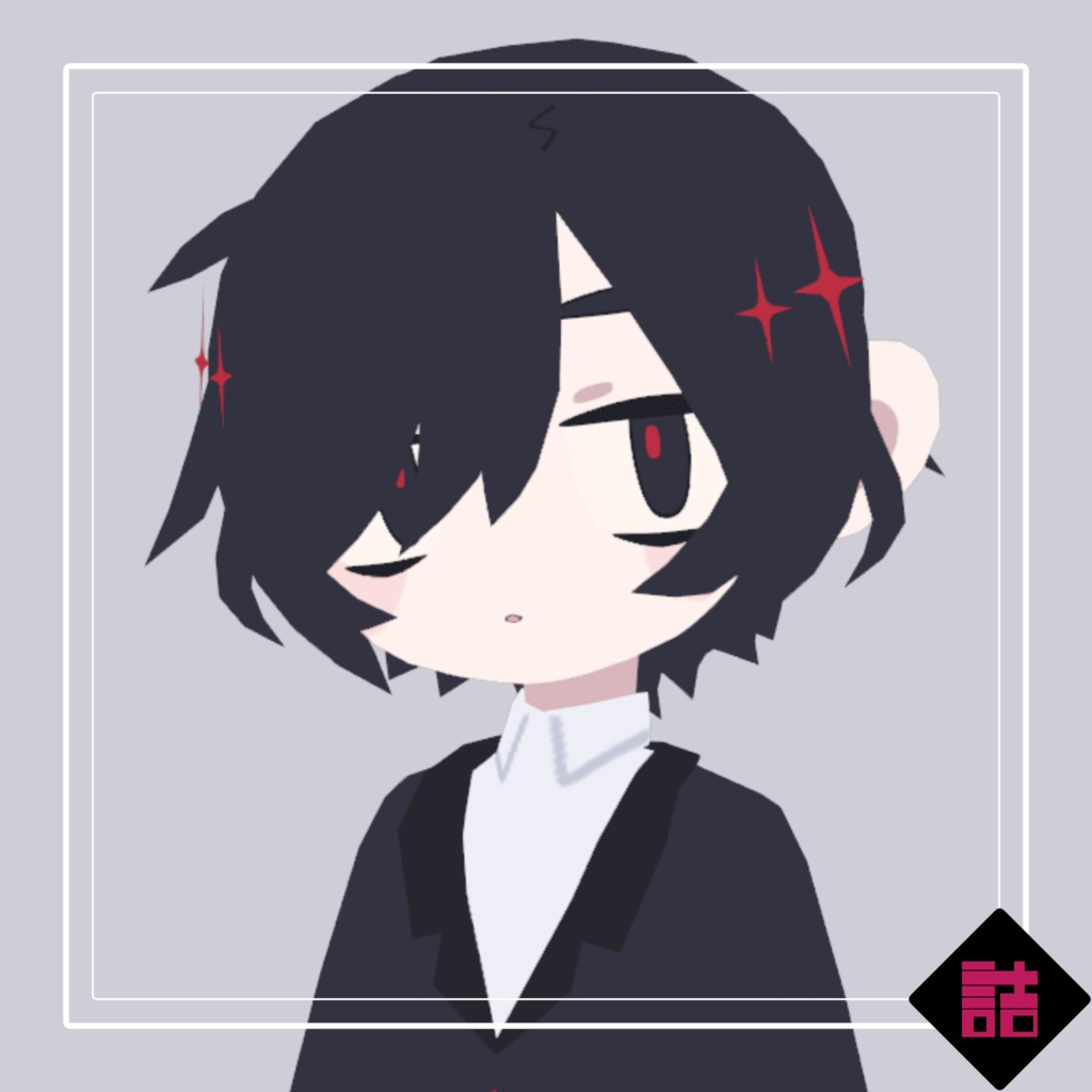 シロガネ_LOW【オリジナル3Dモデル】