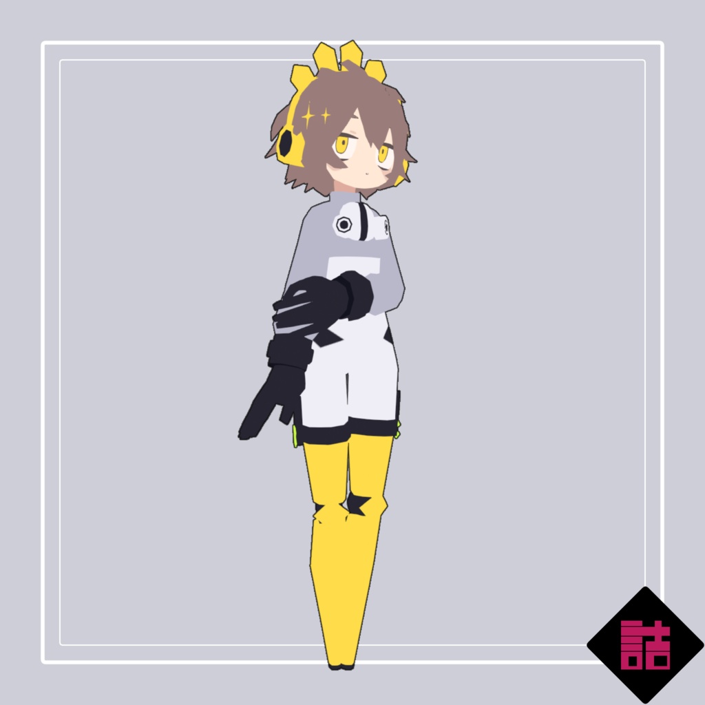 【サポート終了】【通常版】グロリアノーツ ヒマワリ_LOW【オリジナル3Dモデル】