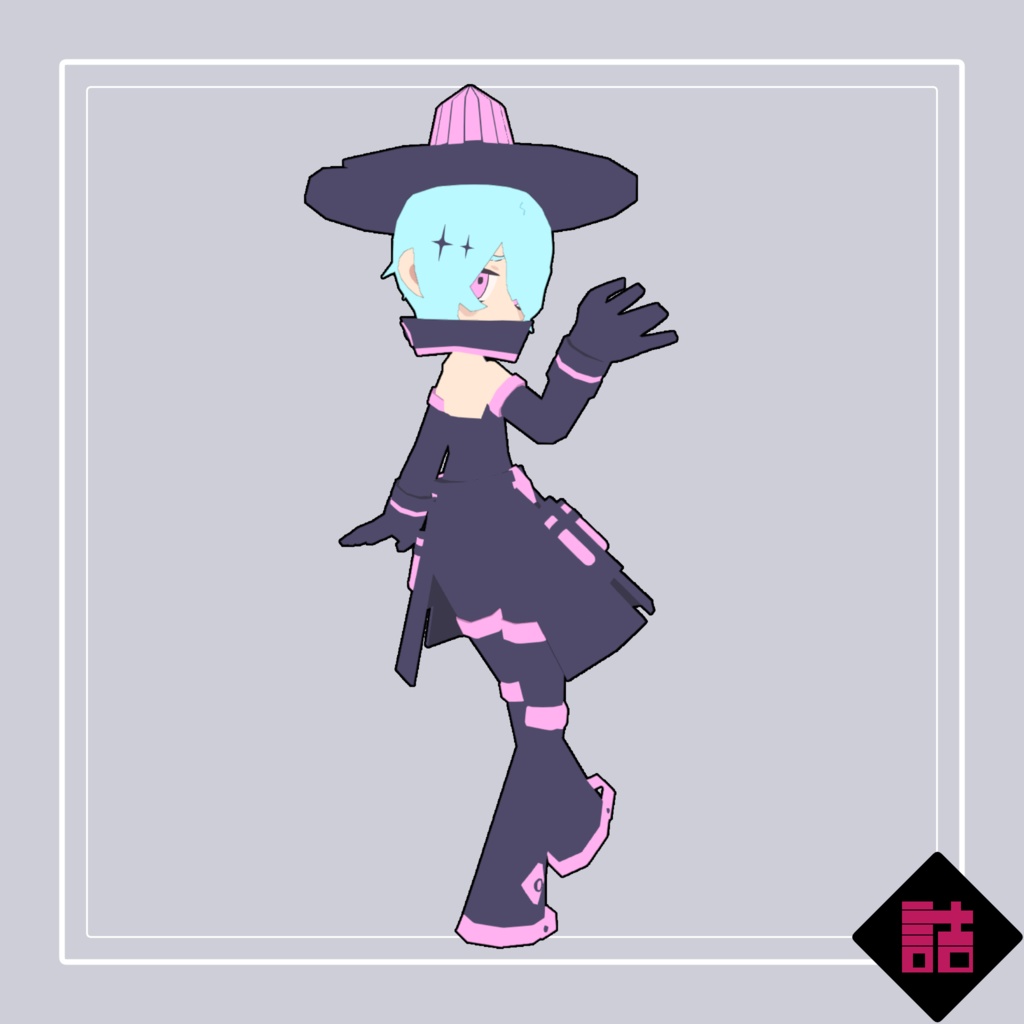 【サポート終了】【通常版】グロリアノーツ スイレン_LOW【オリジナル3Dモデル】