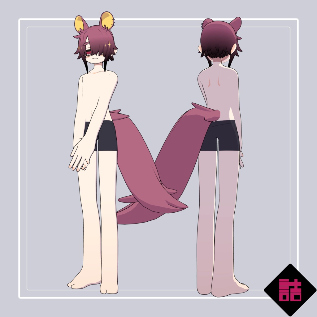 【version2.1・1.2】【無料】甘夏たづさ_NEU_L(Kanna Tazusa_NEU_L)【オリジナル3Dモデル】