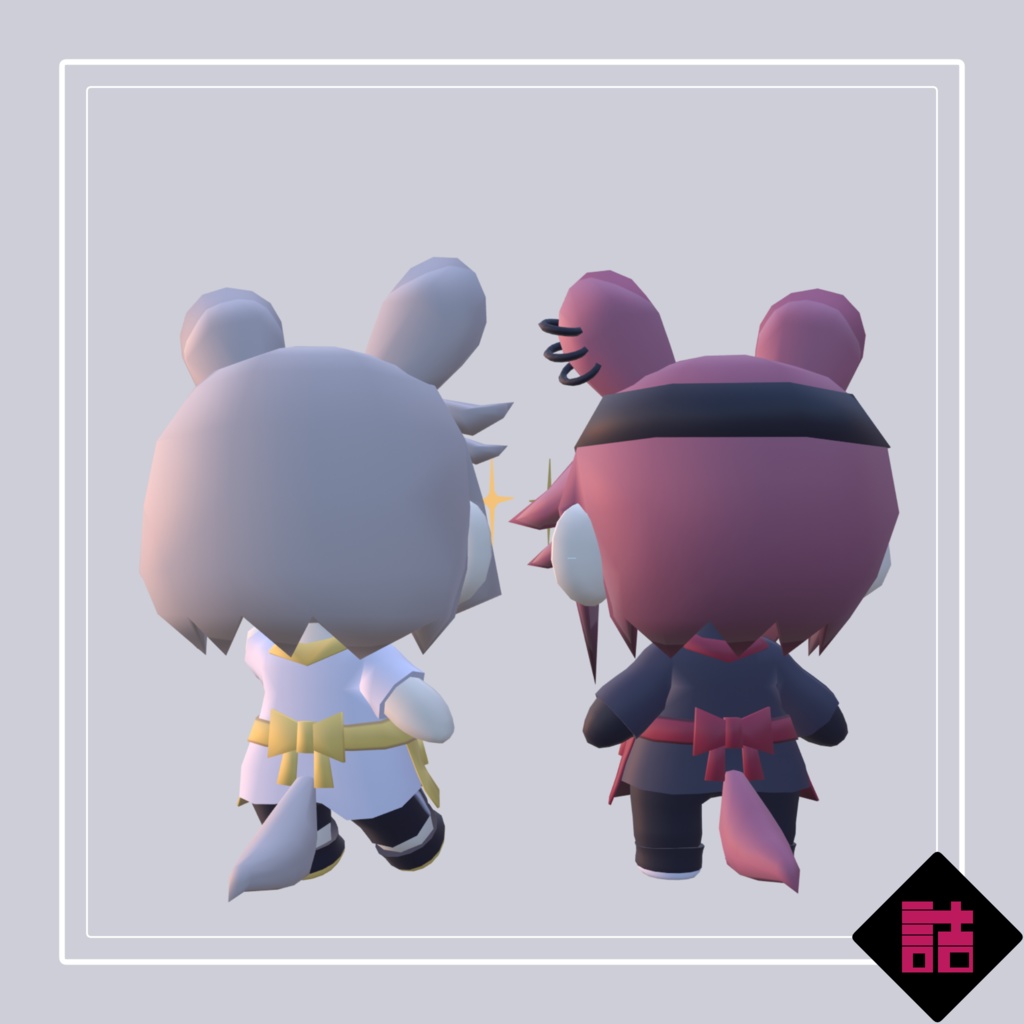 【無料】【version1.1】甘夏たづさ_KORO&店長_KORO【オリジナル3Dモデル】