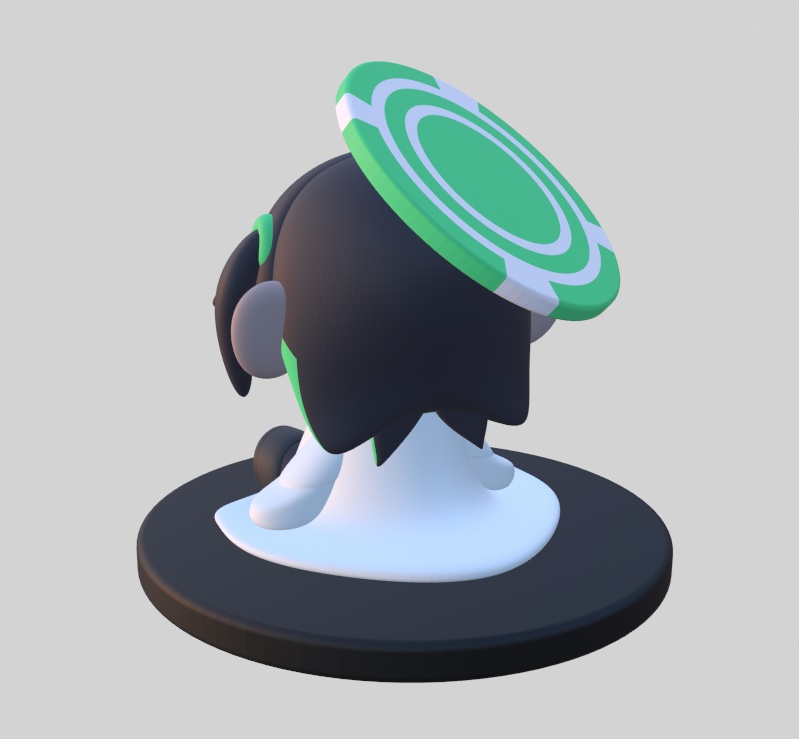 【version1.0】ちまっとおすわり杉沢【3Dプリント向けデータ】