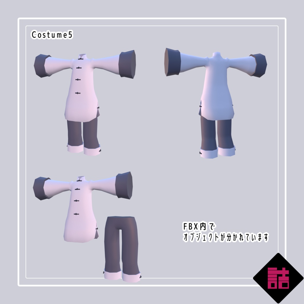 【無料】【version1.1】LOLOPO改変パーツセット【オリジナル3Dモデル】