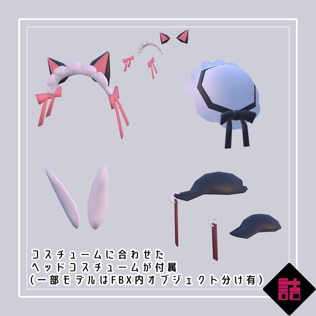 【無料】【version1.1】LOLOPO改変パーツセット【オリジナル3Dモデル】