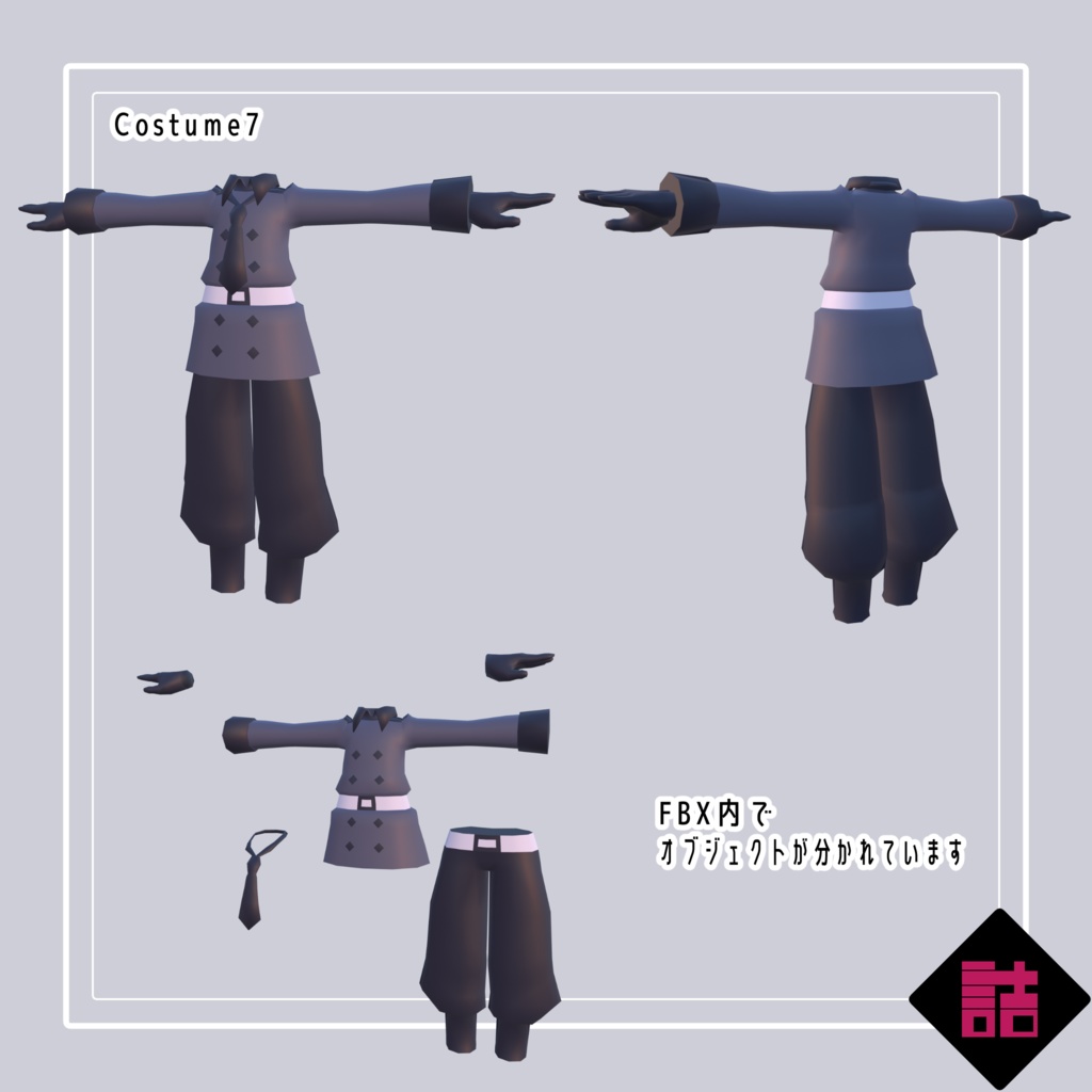 【無料】【version1.1】LOLOPO改変パーツセット【オリジナル3Dモデル】