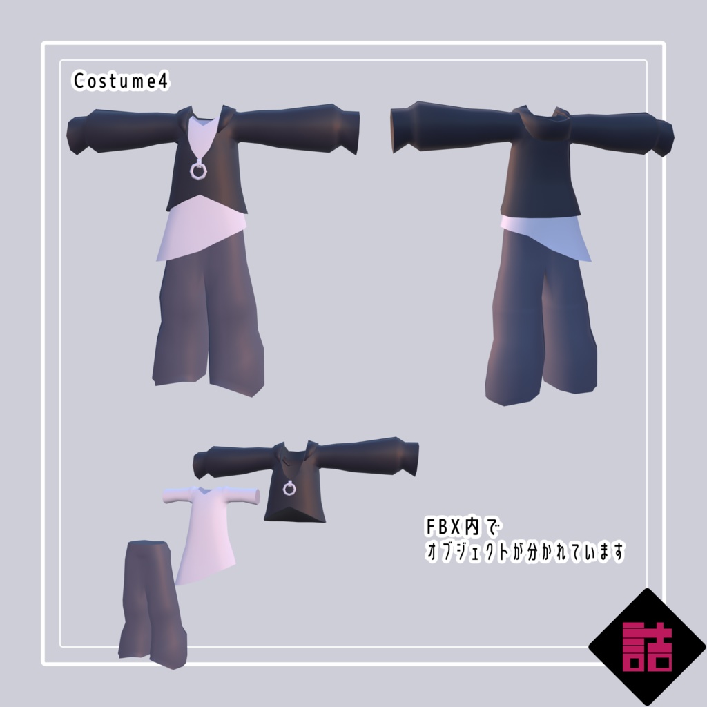 【無料】【version1.1】LOLOPO改変パーツセット【オリジナル3Dモデル】