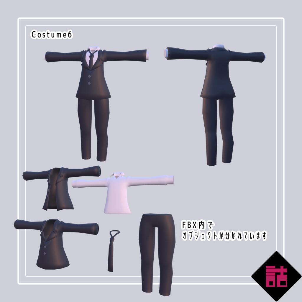 【無料】【version1.1】LOLOPO改変パーツセット【オリジナル3Dモデル】