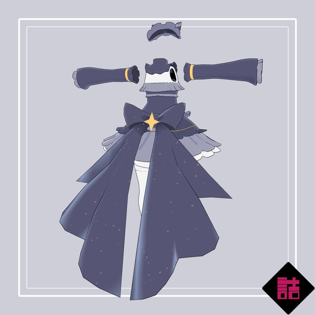 【version1.1/1.3】水泡のオンディーヌ ✨#Top_fem_girls/きらめく水泡の服 🥫CUUNE素体対応衣装【オリジナル3Dモデル】