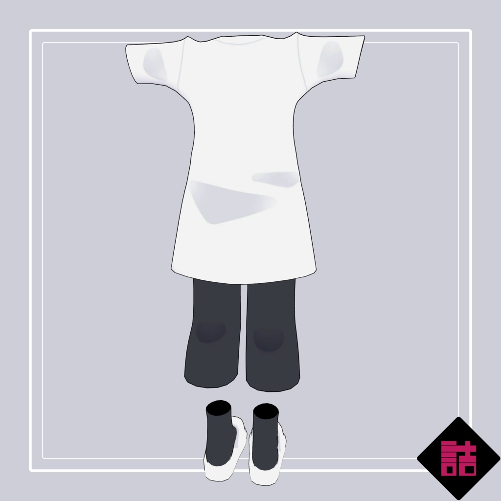 【version1.3】ゆる着ウェア 🥫CUUNE素体対応衣装【オリジナル3Dモデル】